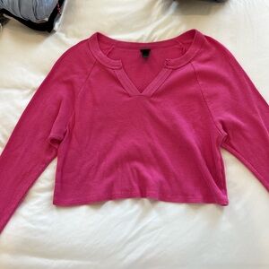 Wild Fable Long Sleeve V-Neck Waffle Shirt